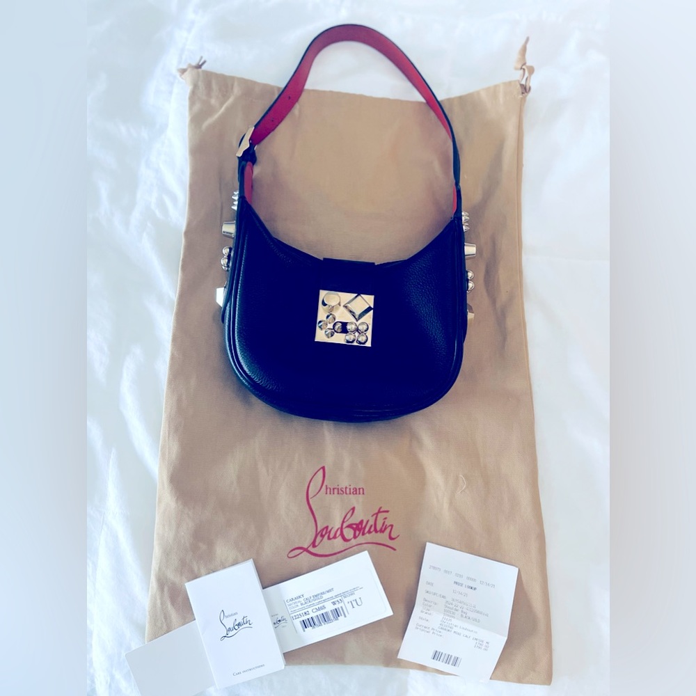 Christian Louboutin Carasky Calf Empire Shoulder Bag - like new! STYLE #4133740
